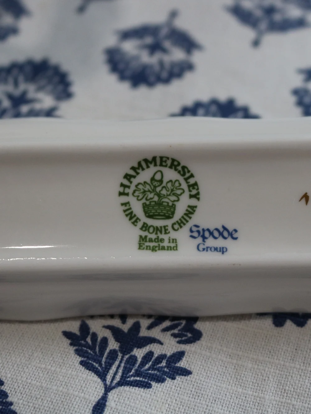 Hammersley & Co. Victorian Violets Mint Tray - Fine Bone China